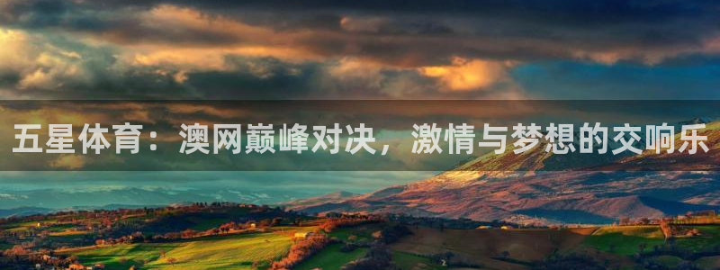 五星体育：澳网巅峰对决，激情与梦想的交响乐