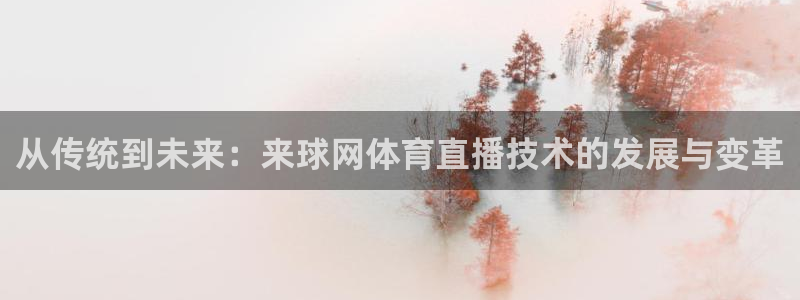 从传统到未来：来球网体育直播技术的发展与变革